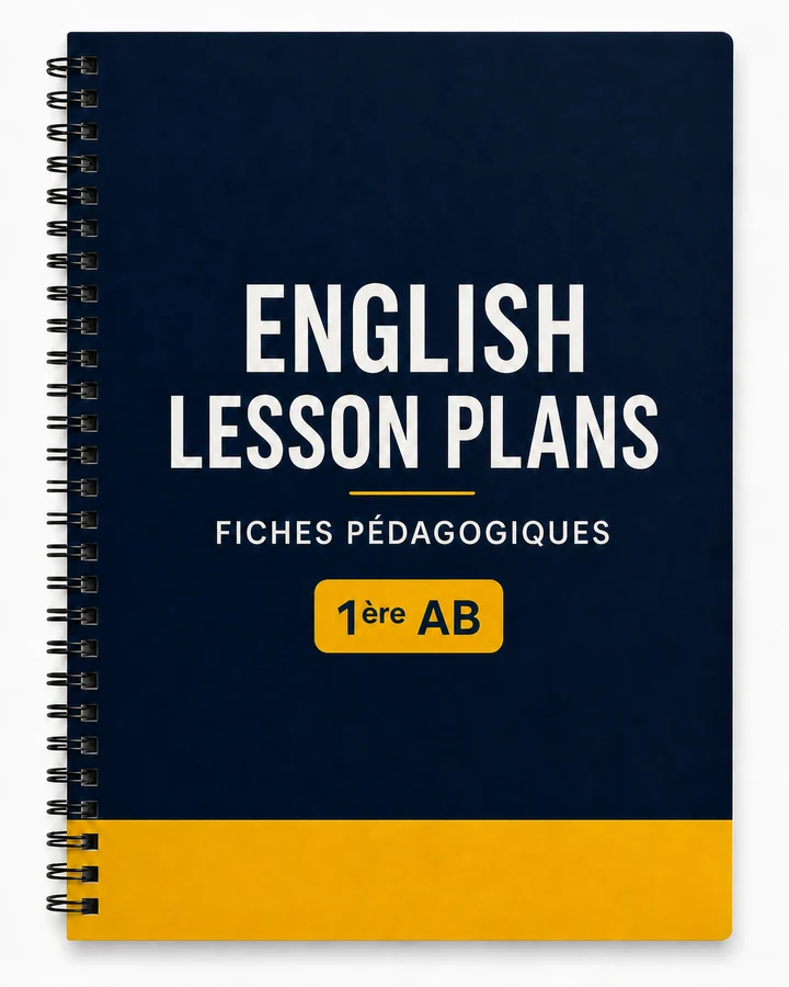 English With Sika lesson-plan cover for 1ère AB