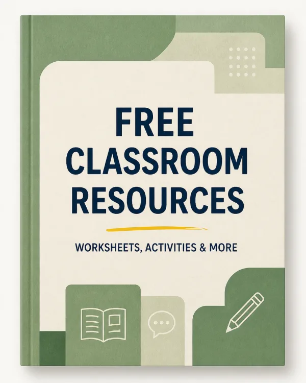 Free classroom resources workbook cover